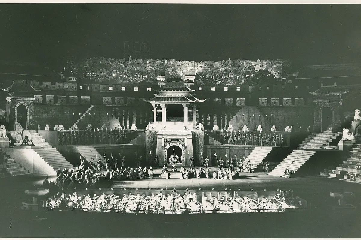 A staged production inside the Arena di Verona
