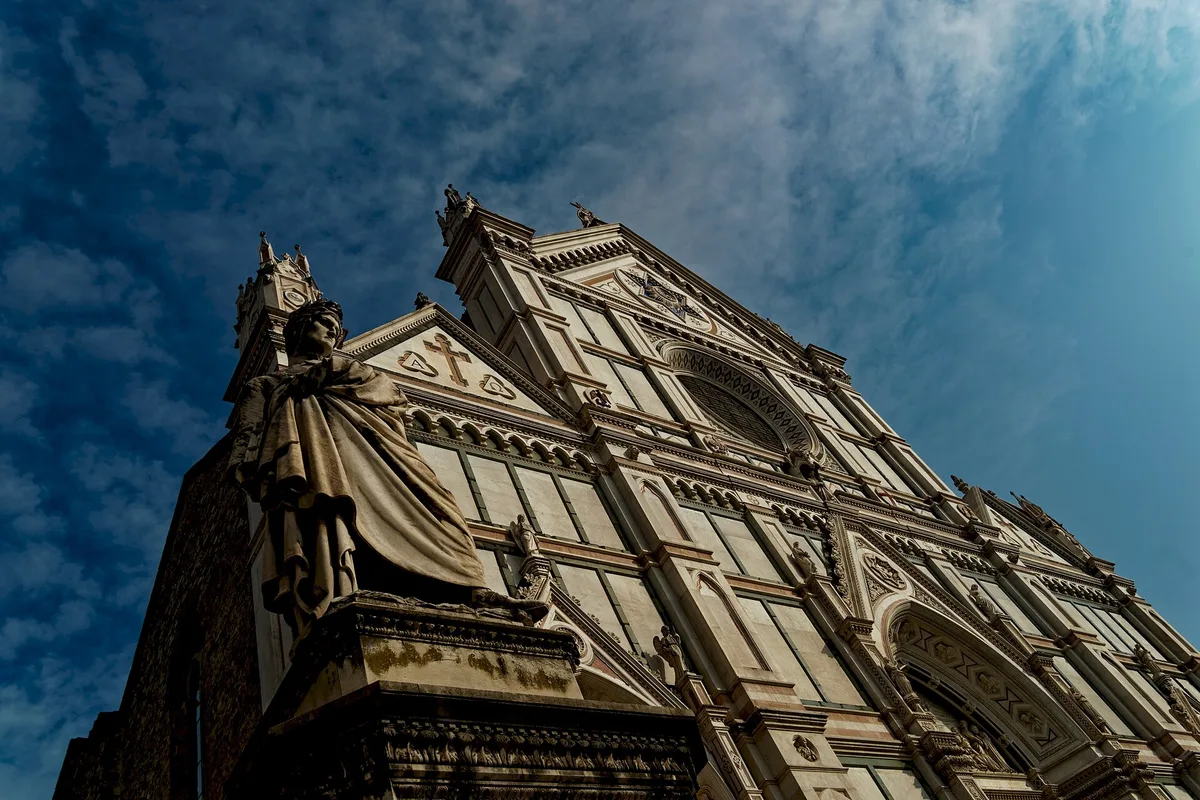 The Basilica di Santa Croce, backdrop to the calcio storico pitch