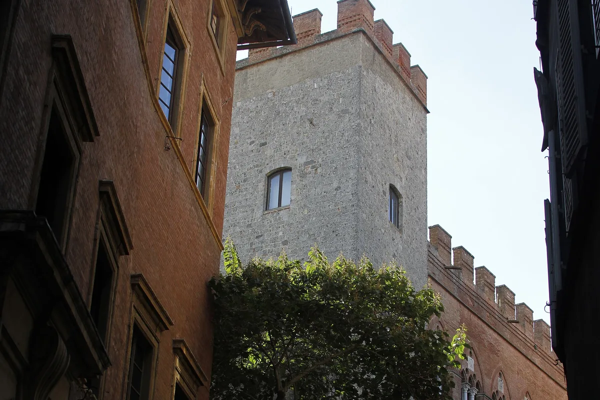 The Palazzo Chigi Saracini in Siena