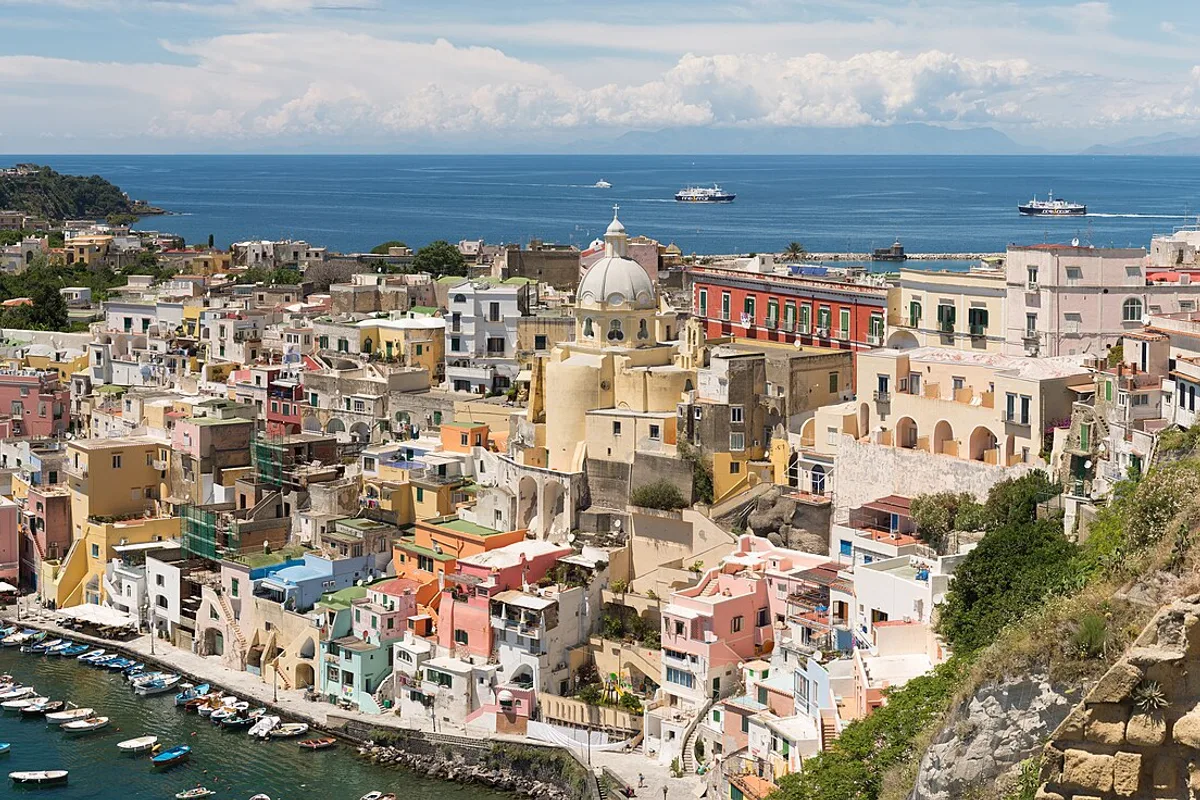 The Corricella harbour on the island of Procida