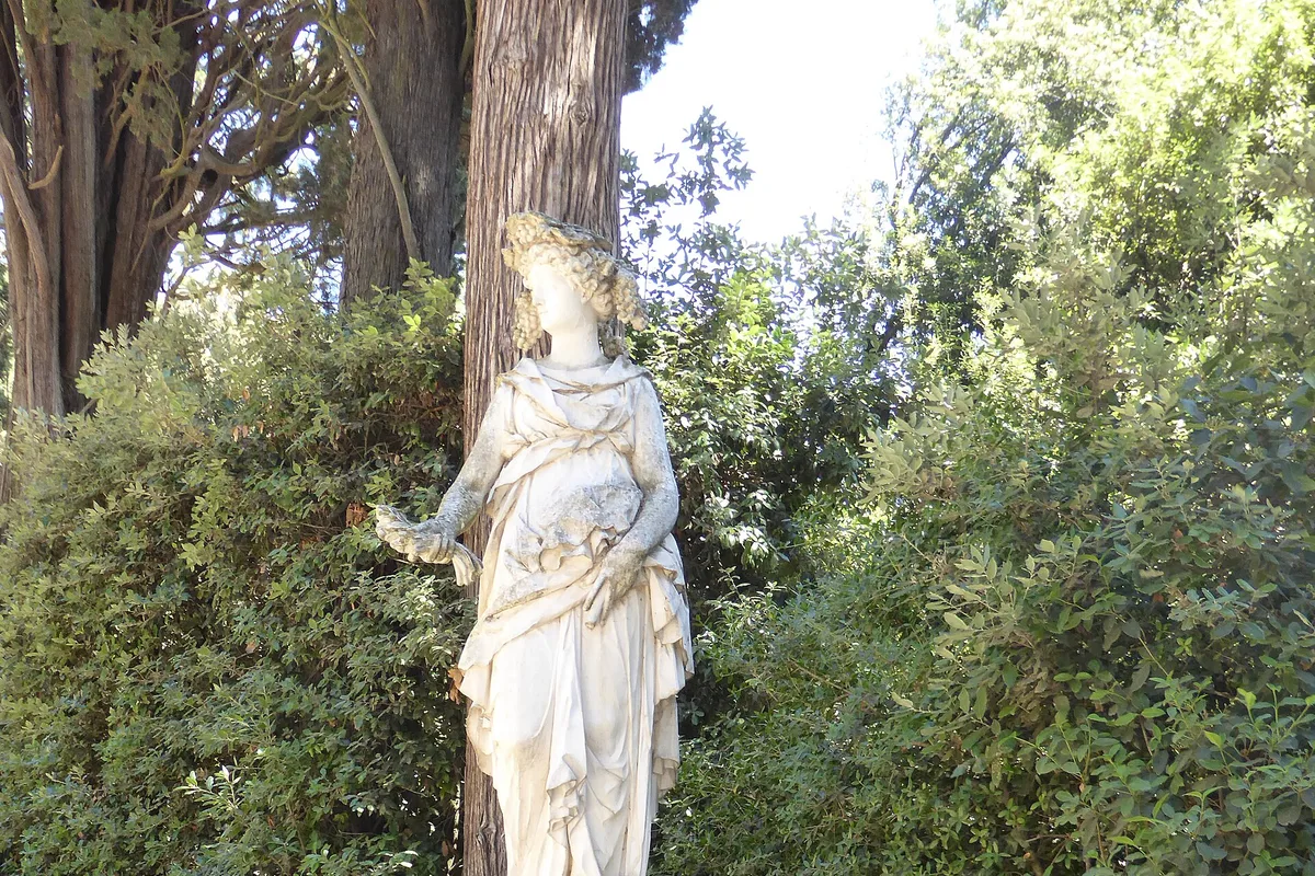 The Boboli Gardens in Florence in summer