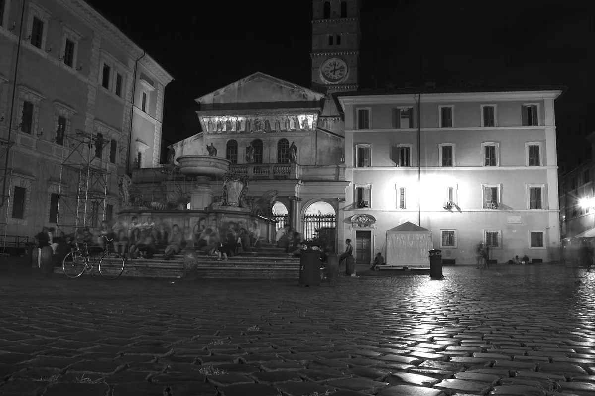 A Roman street in summer during the Estate Romana season