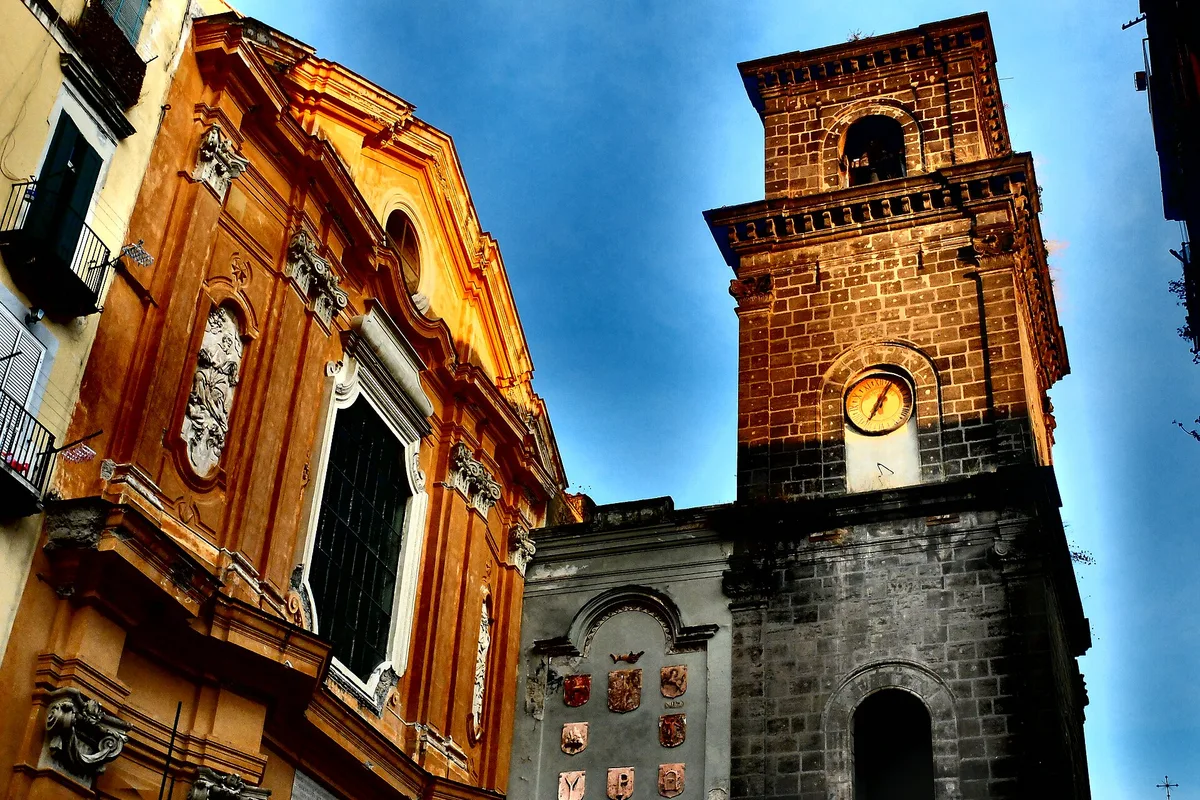 A street in the Naples historic centre near the Duomo