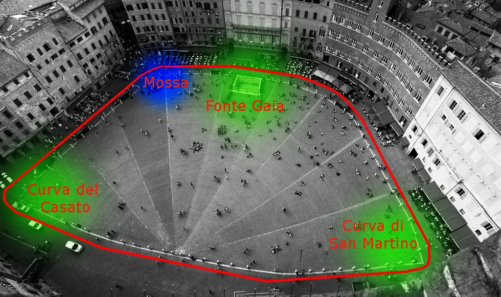 Historic festival crowd in an Italian piazza — 1