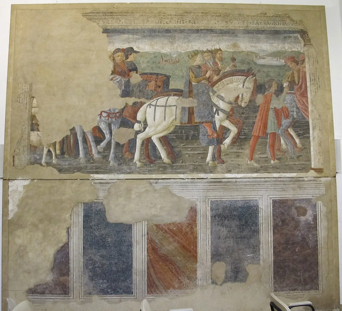 San domenico  pistoia  sagrestia  cavalcata dei magi della scuola di benozzo gozzoli 01 — 2