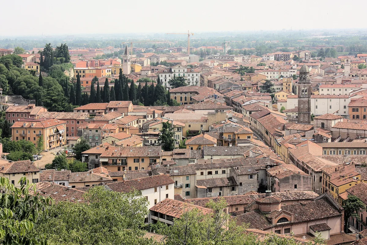 View over Verona toward the Veronetta district