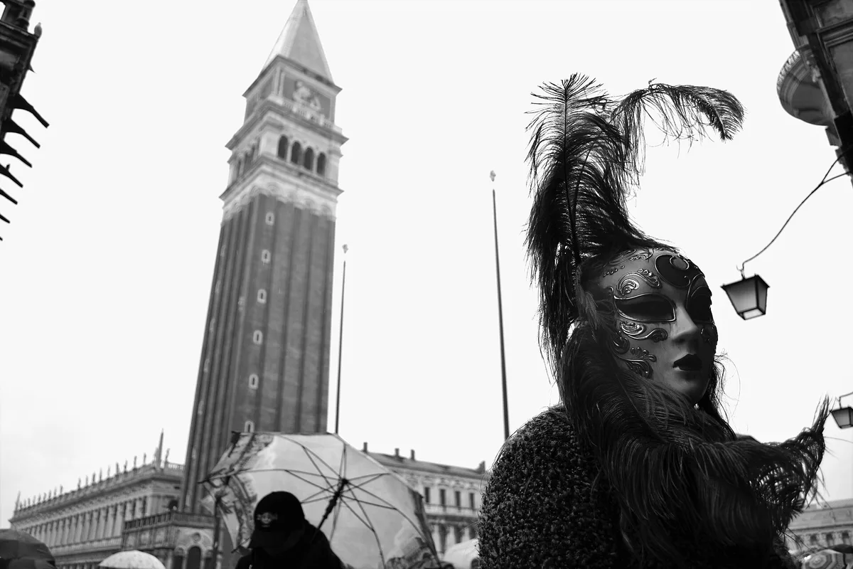 St Mark's Square in Venice during Carnival